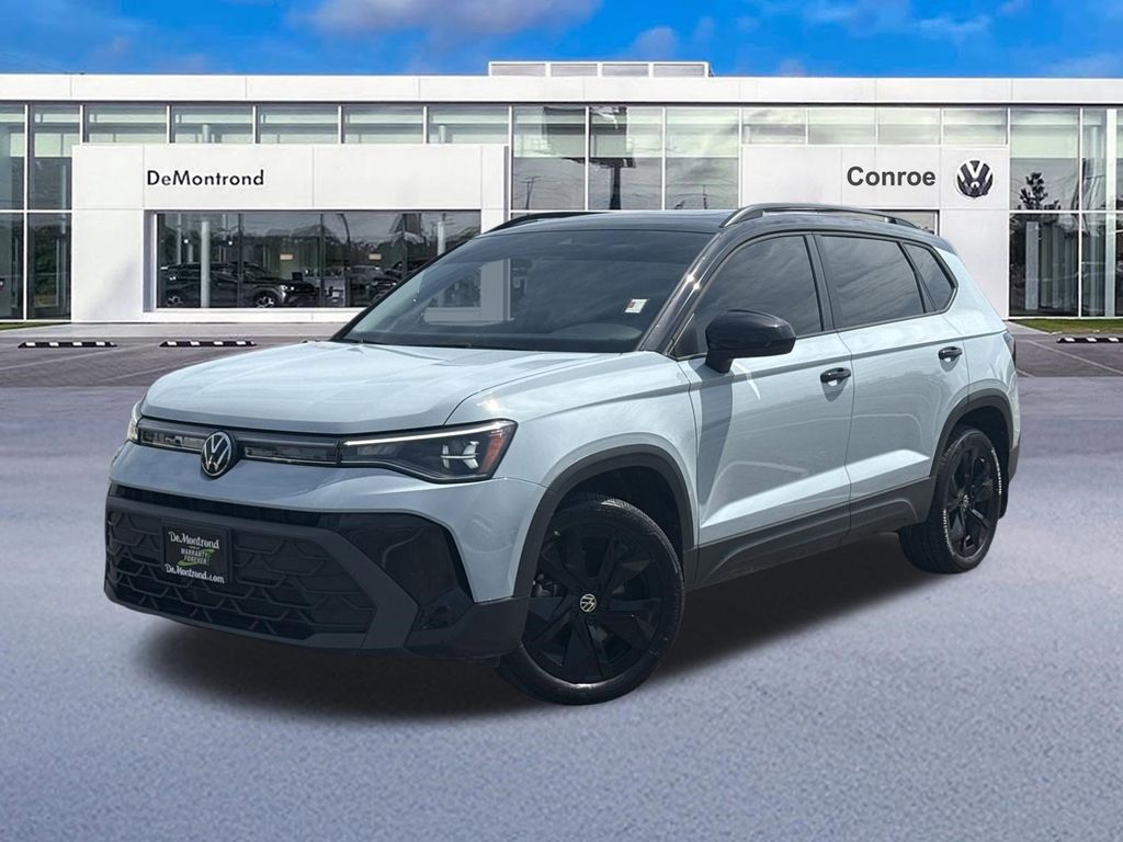 2025 Volkswagen Taos 1.5T SE Black Gray at DeMontrond Automotive Group