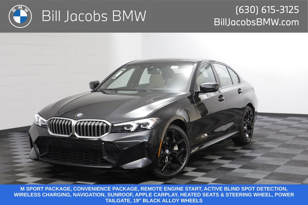 Black Sapphire Metallic 2026 BMW 3 Series Sedan All-Wheel Drive Automatic