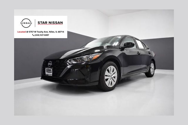 Super Black 2025 Nissan Sentra S FWD Sedan Front-Wheel Drive Continuously Variable Transmission