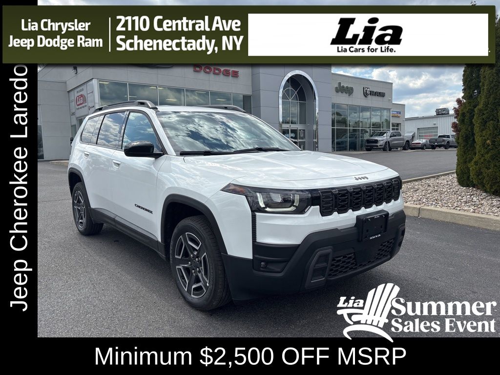 Bright White Clearcoat 2026 Jeep Cherokee SUV / Crossover Four-Wheel Drive Continuously Variable Transmission