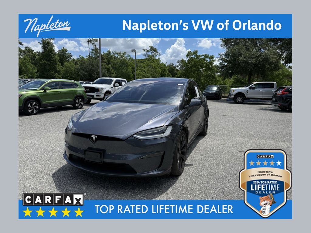 Gray 2023 Tesla Model X Plaid AWD SUV / Crossover All-Wheel Drive 1-Speed Automatic