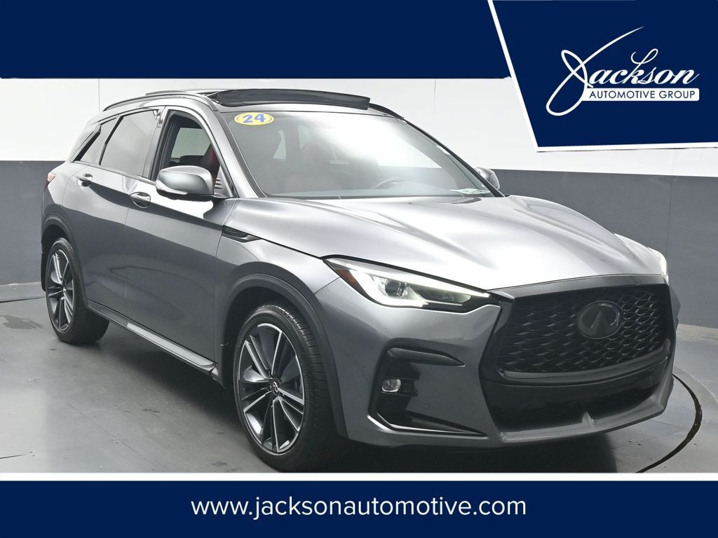Gray (Graphite Shadow) 2024 INFINITI QX50 SUV / Crossover All-Wheel Drive Continuously Variable Transmission