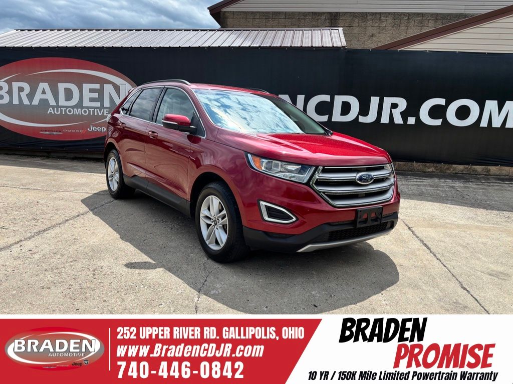 Ruby Red Metallic 2017 Ford Edge SUV / Crossover All-Wheel Drive 6-Speed Automatic