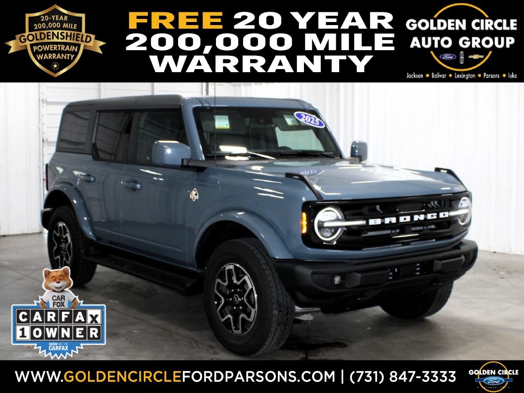 Blue (Azure Gray Metallic Tri-Coat) 2025 Ford Bronco SUV / Crossover Four-Wheel Drive Automatic