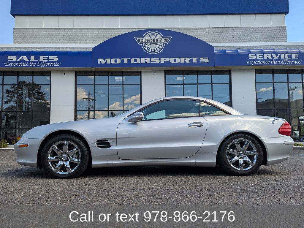 Brilliant Silver Metallic 2003 Mercedes-Benz SL-Class Convertible Rear-Wheel Drive 5-Speed Automatic Overdrive