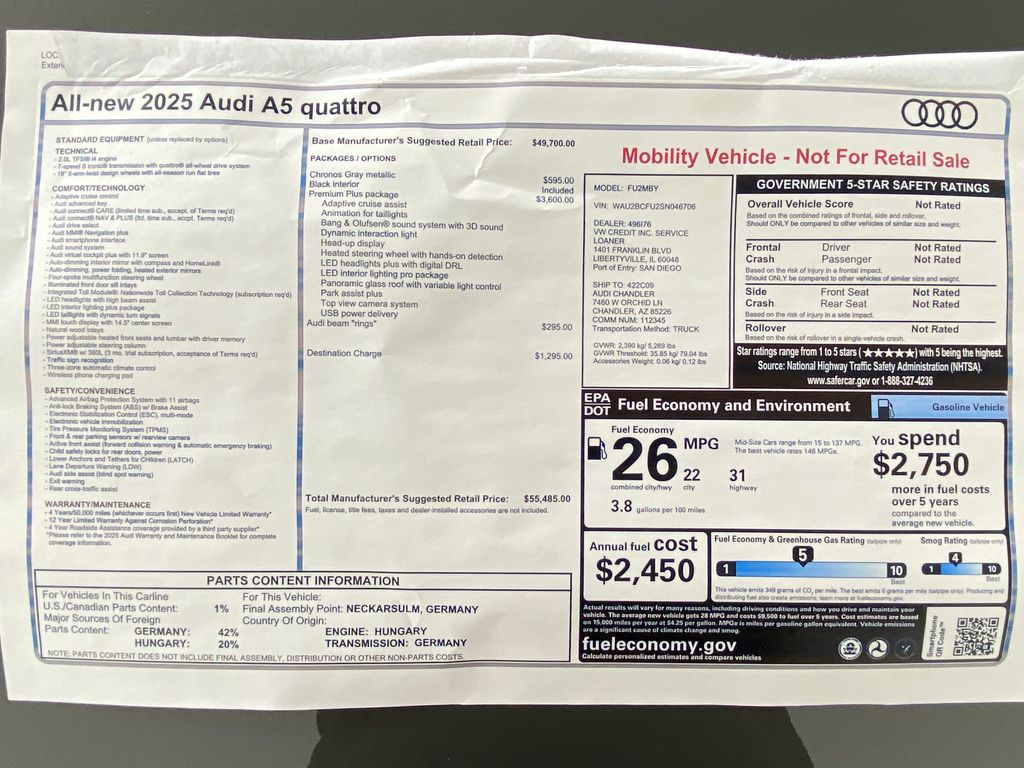 Thumbnail: 2025 Audi A5 - 10