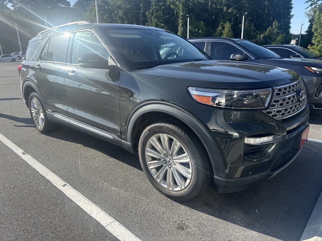 Forged Green Metallic 2022 Ford Explorer SUV / Crossover All-Wheel Drive Automatic
