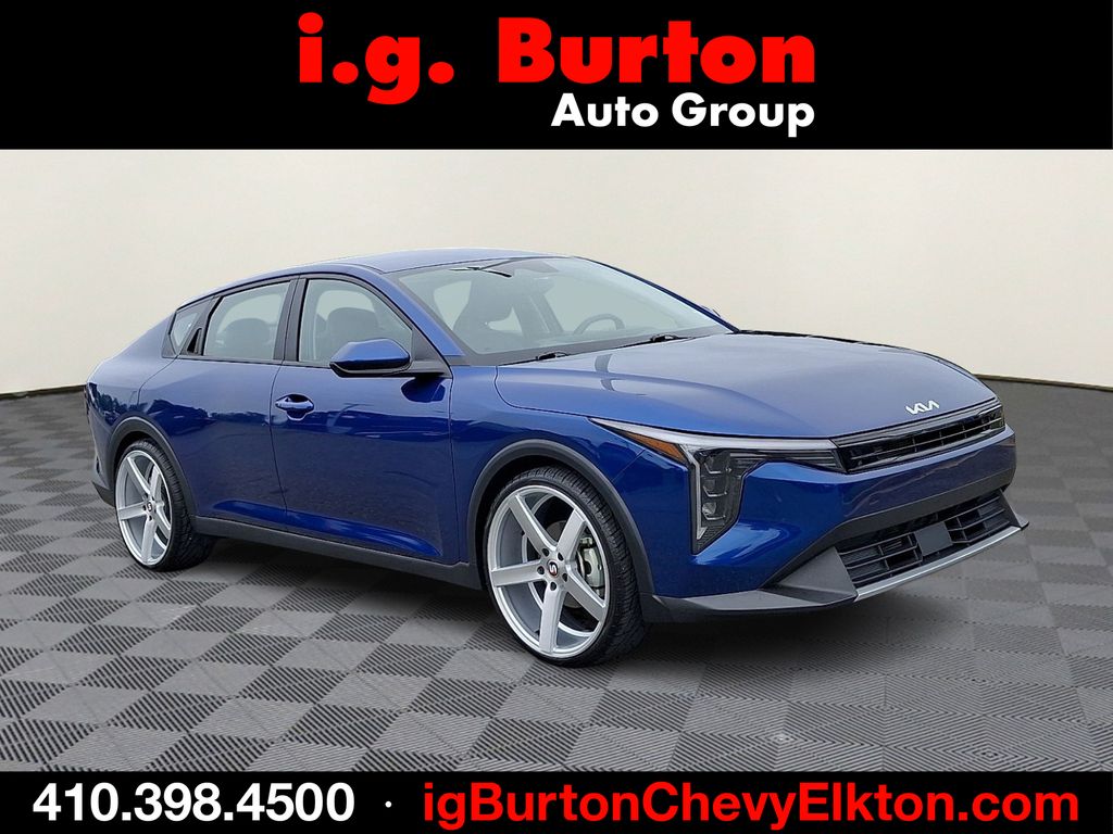 Deep Sea Blue 2025 Kia K4 Sedan Front-Wheel Drive Continuously Variable Transmission