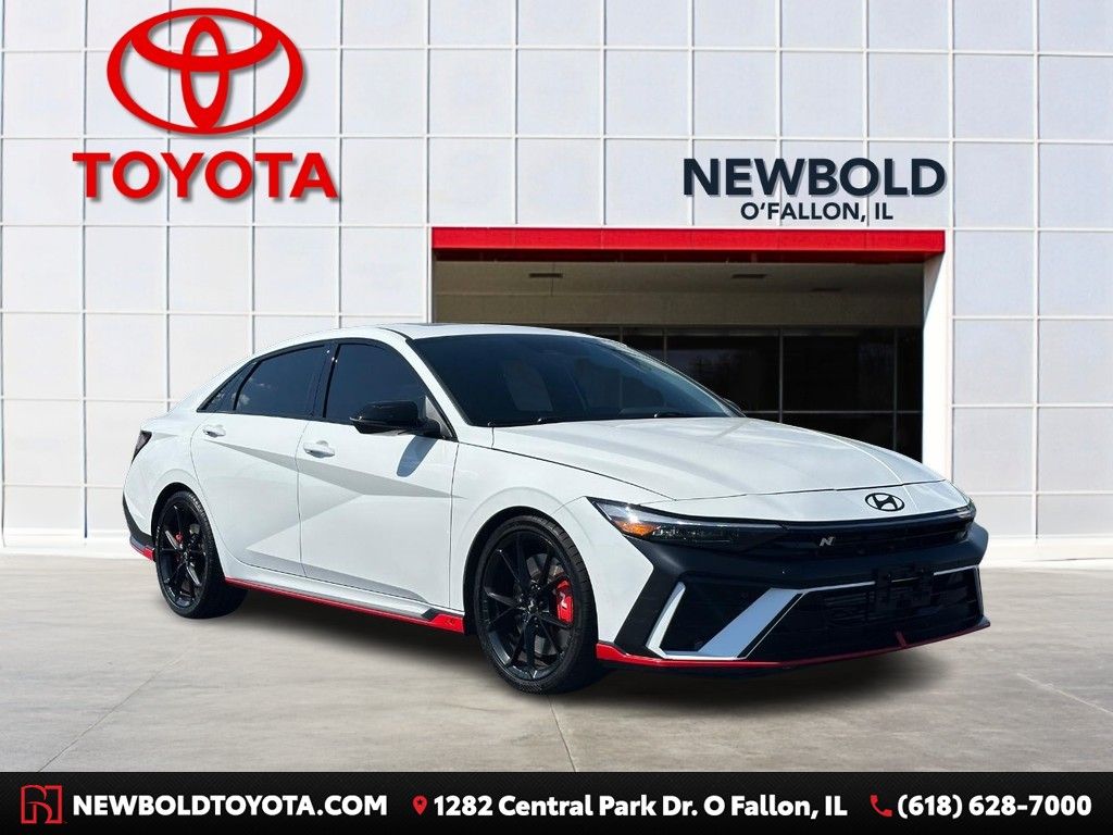 White 2026 Hyundai Elantra N Sedan Front-Wheel Drive 8-Speed Automatic