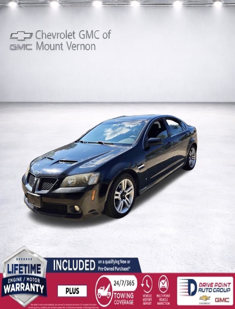 Panther Black Metallic 2009 Pontiac G8 Base Sedan Rear-Wheel Drive 5-Speed Automatic