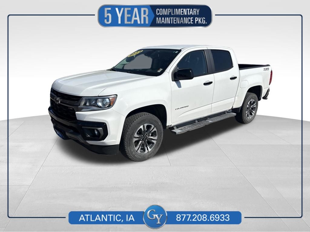 Summit White 2022 Chevrolet Colorado Pickup Truck Four-Wheel Drive 8-Speed Automatic