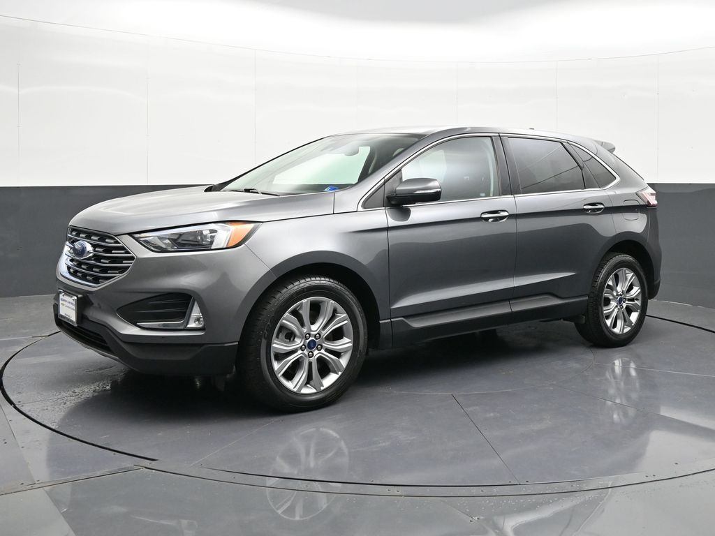 Gray Metallic 2022 Ford Edge Titanium AWD SUV / Crossover All-Wheel Drive 8-Speed Automatic