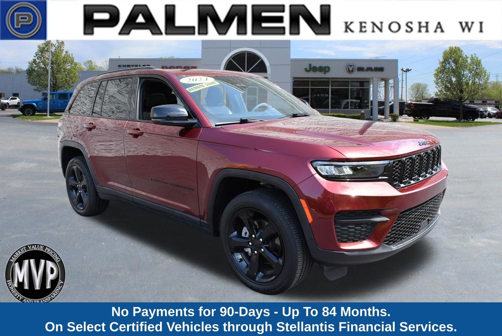 Velvet Red Pearlcoat 2024 Jeep Grand Cherokee SUV / Crossover Four-Wheel Drive 8-Speed Automatic