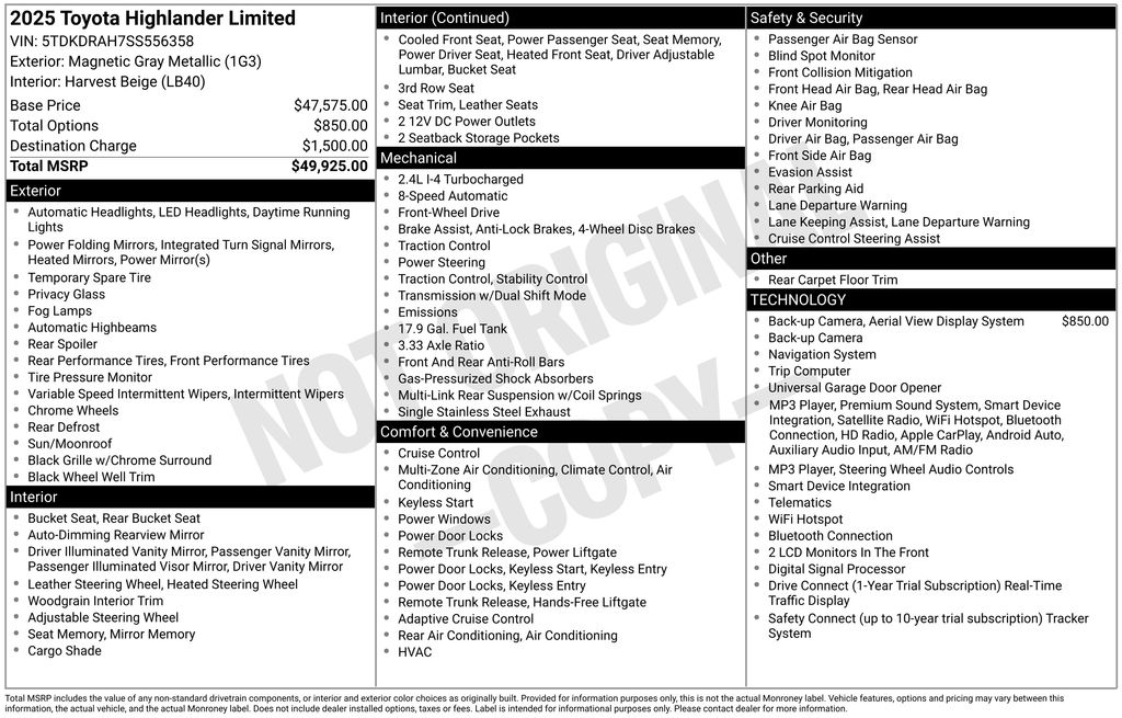 Used 2025 Gray Toyota Limited image 2