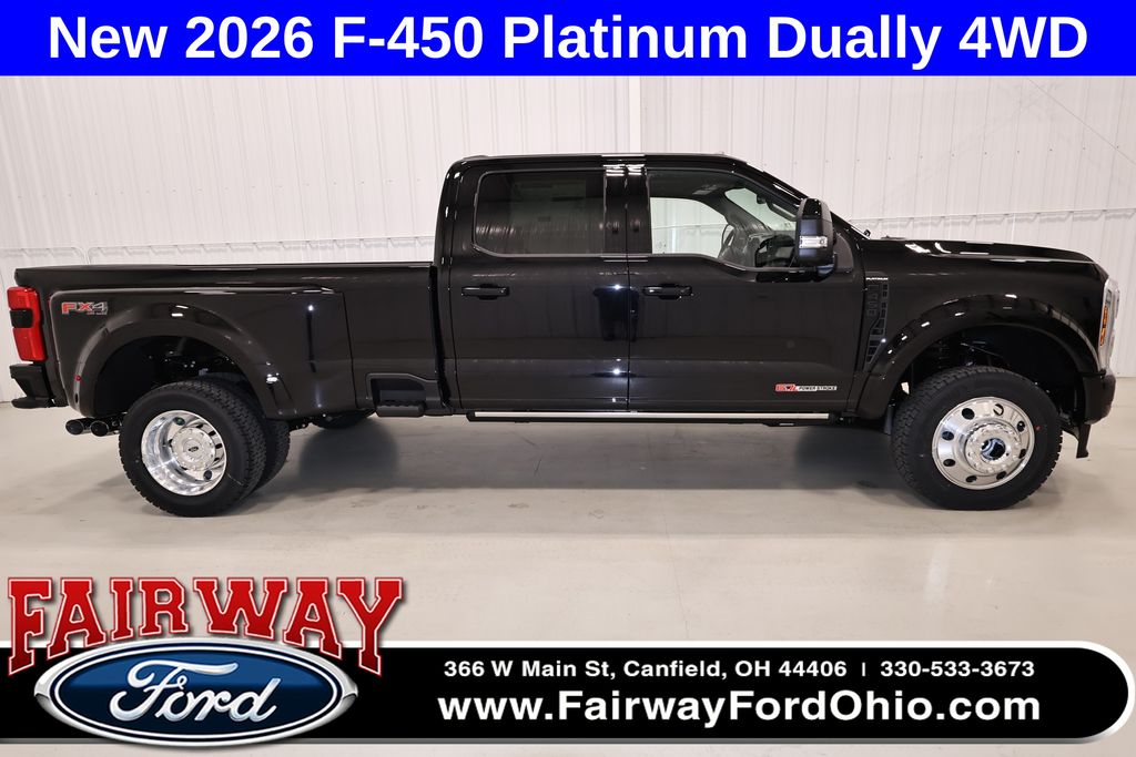 Agate Black Metallic 2026 Ford F-450 Super Duty Pickup Truck Four-Wheel Drive Automatic