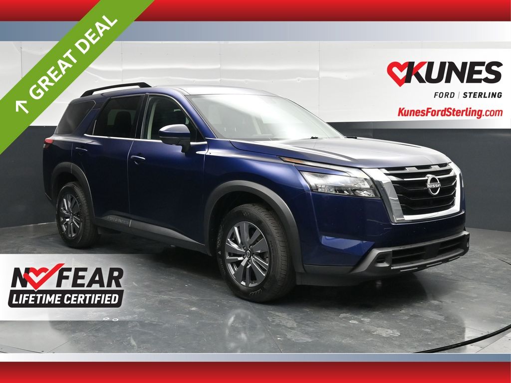Deep Ocean Blue Pearl 2025 Nissan Pathfinder SV 4WD SUV / Crossover All-Wheel Drive 9-Speed Automatic