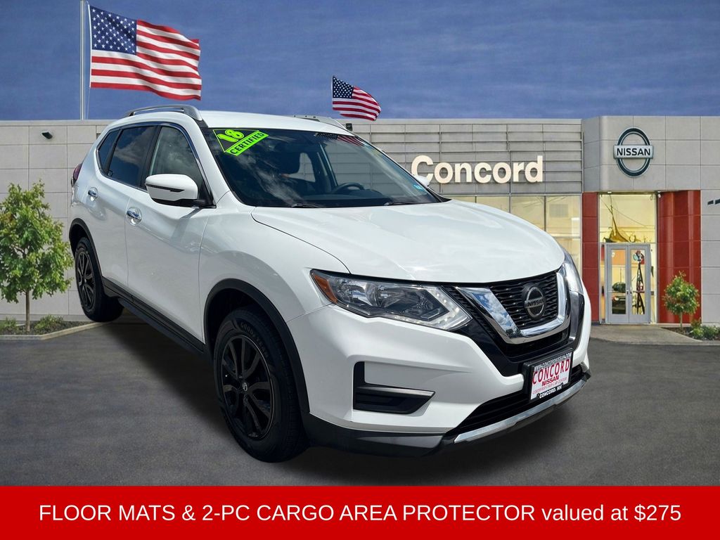 Glacier White 2018 Nissan Rogue SUV / Crossover All-Wheel Drive Continuously Variable Transmission