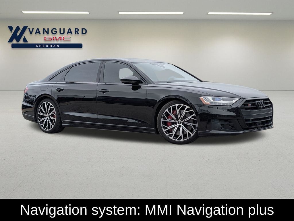 Black Metallic 2021 Audi S8 Sedan All-Wheel Drive 8-Speed Automatic