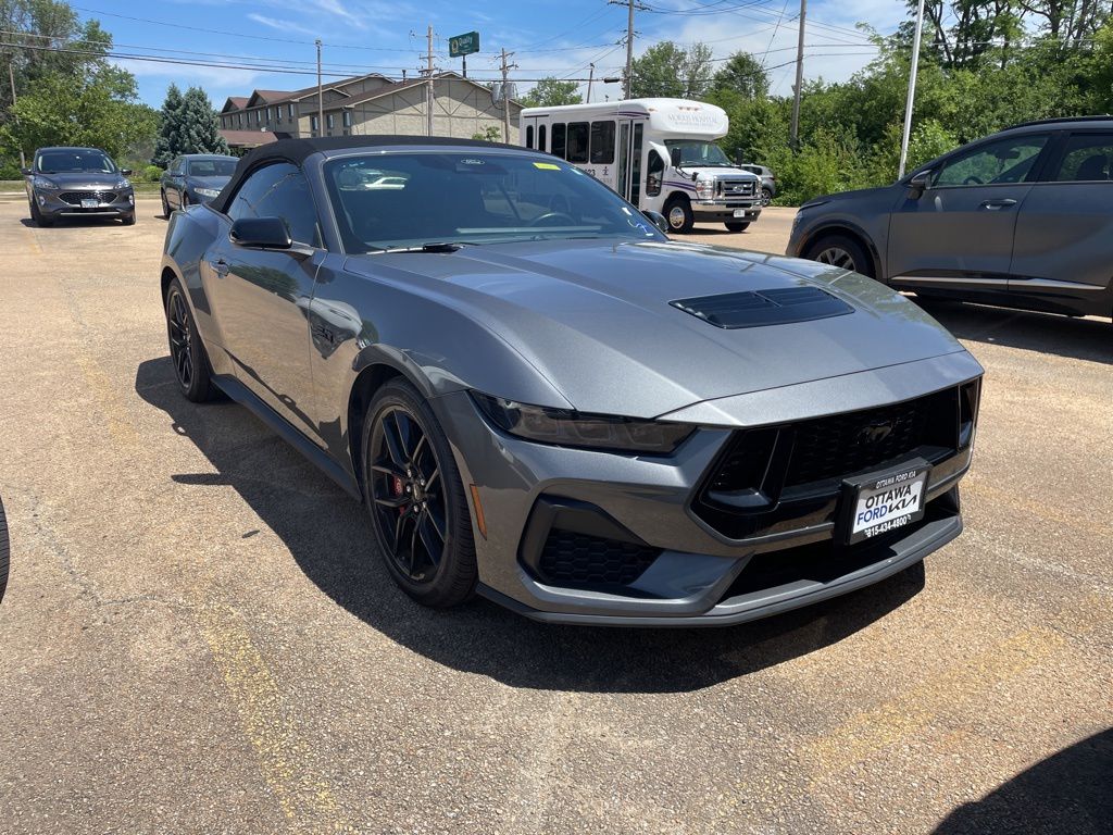 Gray Metallic 2025 Ford Mustang GT Premium Convertible RWD Convertible Rear-Wheel Drive Automatic