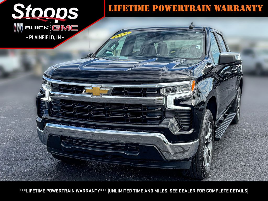 Black 2024 Chevrolet Silverado 1500 Pickup Truck Four-Wheel Drive 8-Speed Automatic
