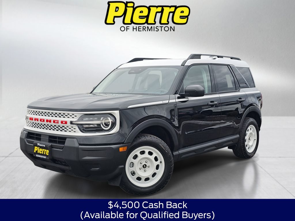 Shadow Black 2025 Ford Bronco Sport SUV / Crossover All-Wheel Drive 8-Speed Automatic
