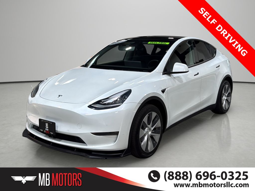 White 2021 Tesla Model Y SUV / Crossover All-Wheel Drive 1-Speed Automatic