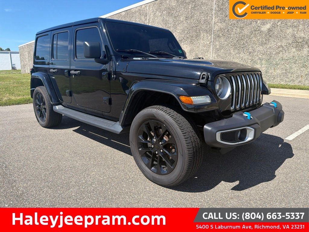 Black Clearcoat 2022 Jeep Wrangler 4xe SUV / Crossover Four-Wheel Drive 8-Speed Automatic
