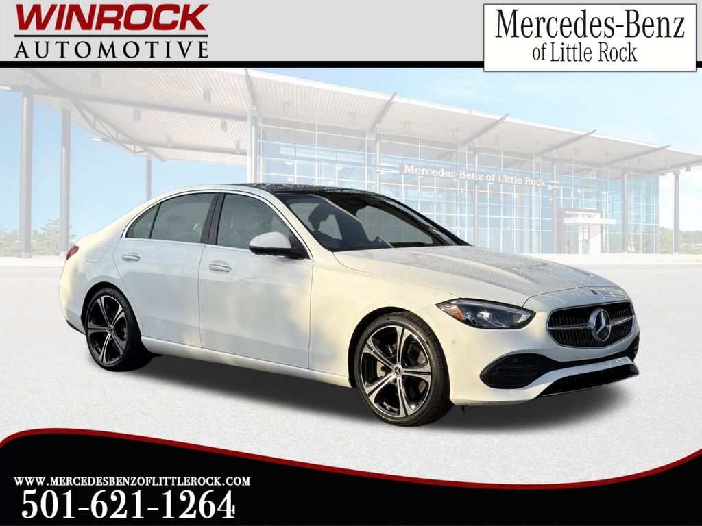 Polar White 2024 Mercedes-Benz C-Class C 300 RWD Sedan Rear-Wheel Drive 9-Speed Automatic