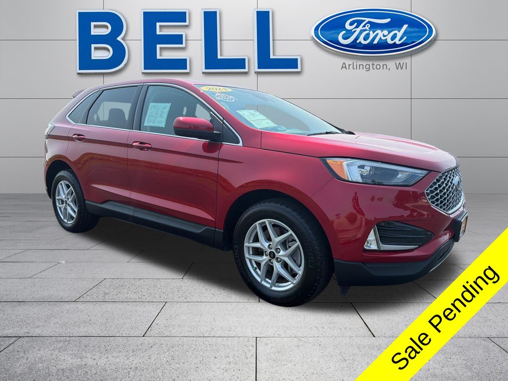 Rapid Red Metallic Tinted Clearcoat 2024 Ford Edge SUV / Crossover All-Wheel Drive 8-Speed Automatic