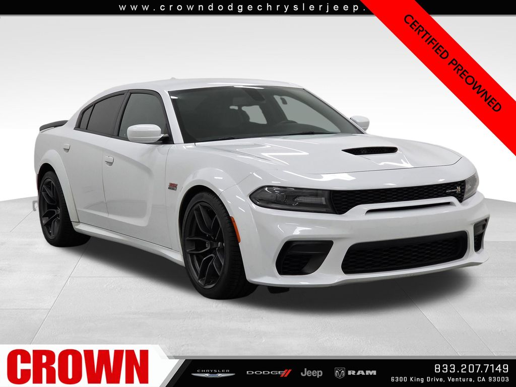 White 2020 Dodge Charger Sedan Rear-Wheel Drive 8-Speed Automatic