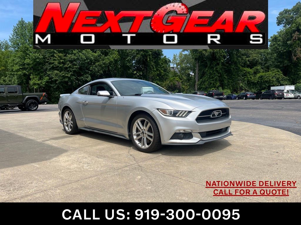 Ingot Silver 2015 Ford Mustang Coupe Rear-Wheel Drive 6-Speed Automatic