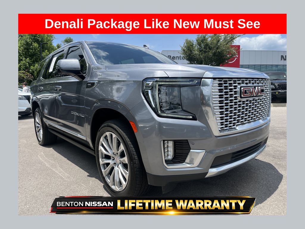 Gray (Satin Steel Metallic) 2022 GMC Yukon SUV / Crossover Four-Wheel Drive 