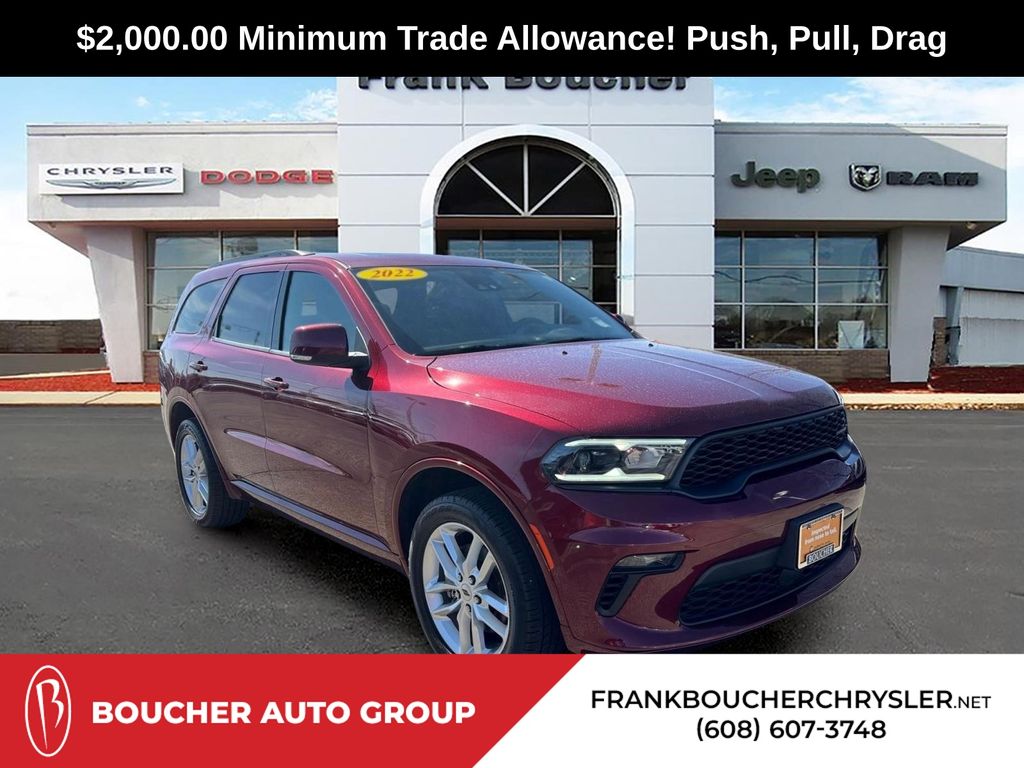 Octane Red Pearlcoat 2022 Dodge Durango GT Plus AWD SUV / Crossover All-Wheel Drive 8-Speed Automatic