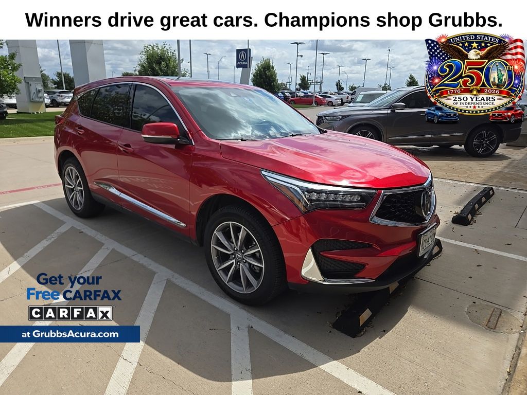 Performance Red Pearl 2020 Acura RDX FWD with Technology Package SUV / Crossover Front-Wheel Drive Automatic