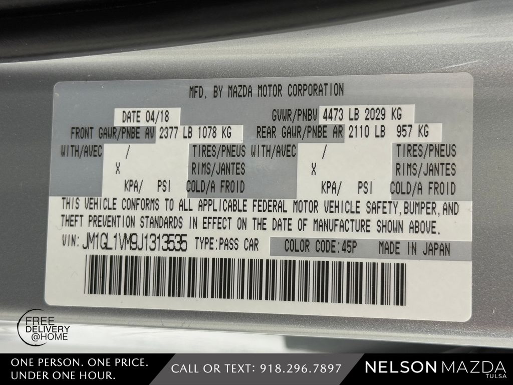 Used 2018 Silver Mazda Touring image 53