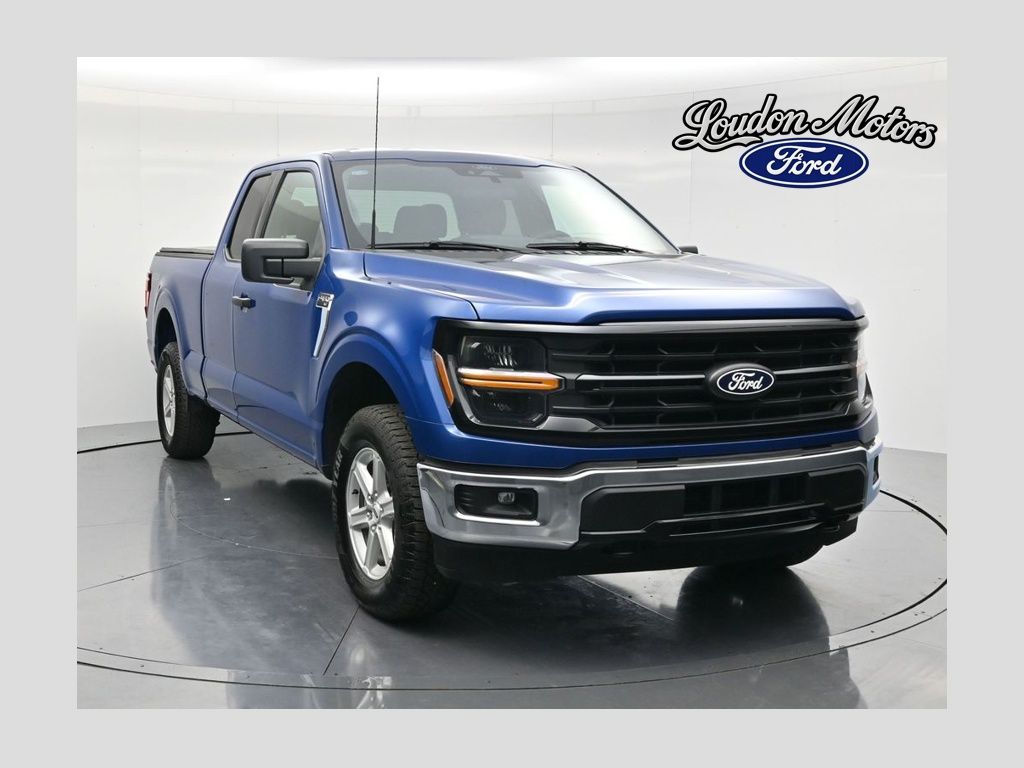 Blue Metallic 2025 Ford F-150 Pickup Truck Four-Wheel Drive Automatic