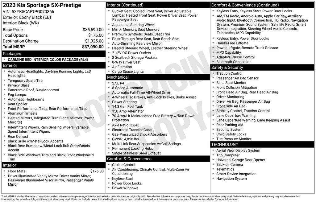 2023 Kia Sportage SX-Prestige