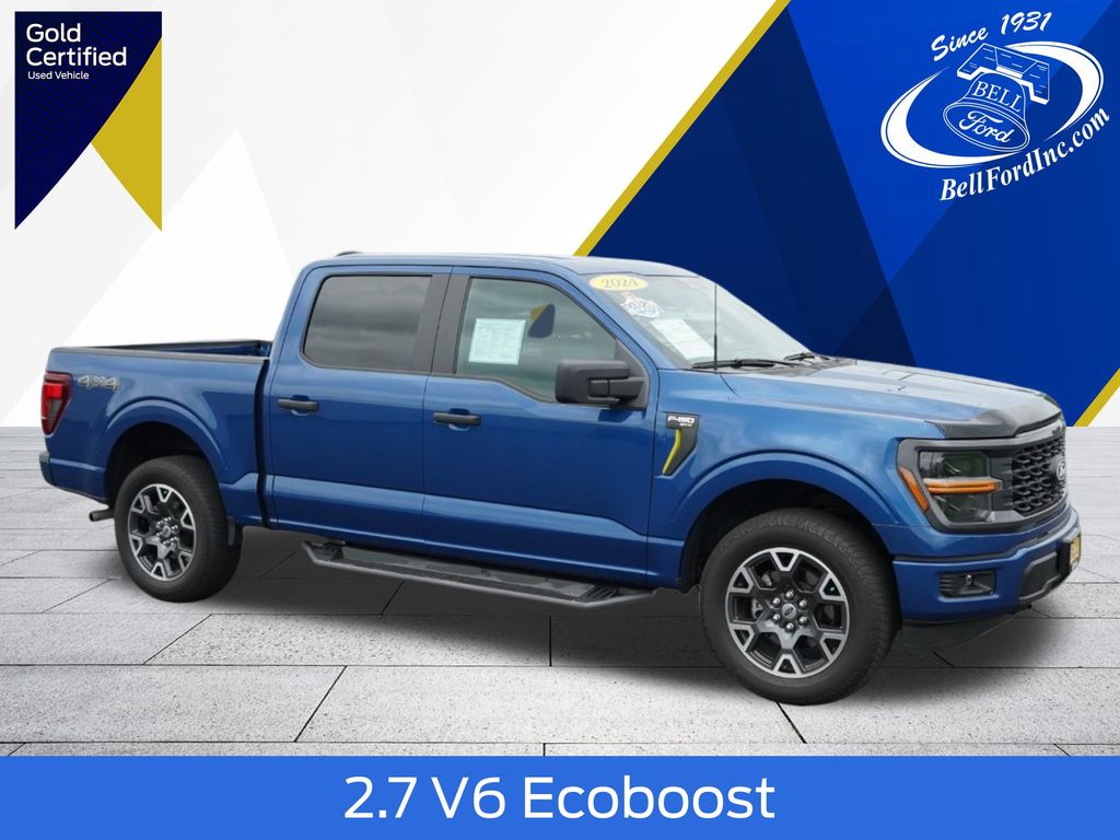 Atlas Blue Metallic 2024 Ford F-150 Pickup Truck Four-Wheel Drive Automatic