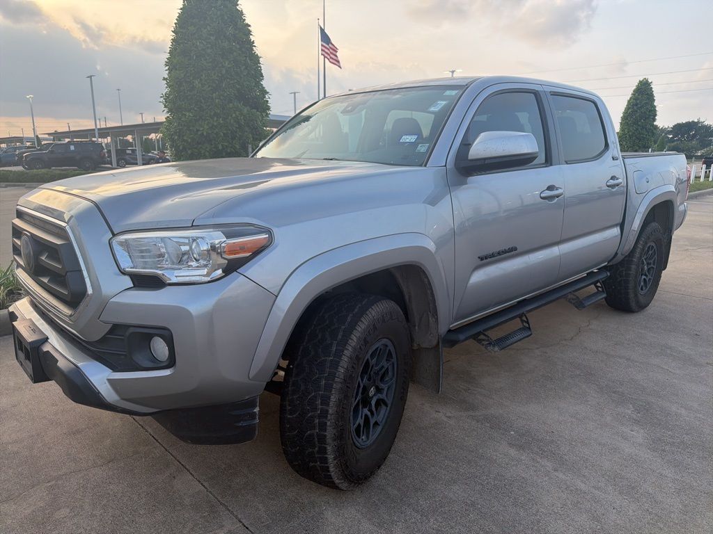 Silver Sky Metallic 2020 Toyota Tacoma SR5 V6 Double Cab RWD Pickup Truck 4X2 6-Speed Automatic