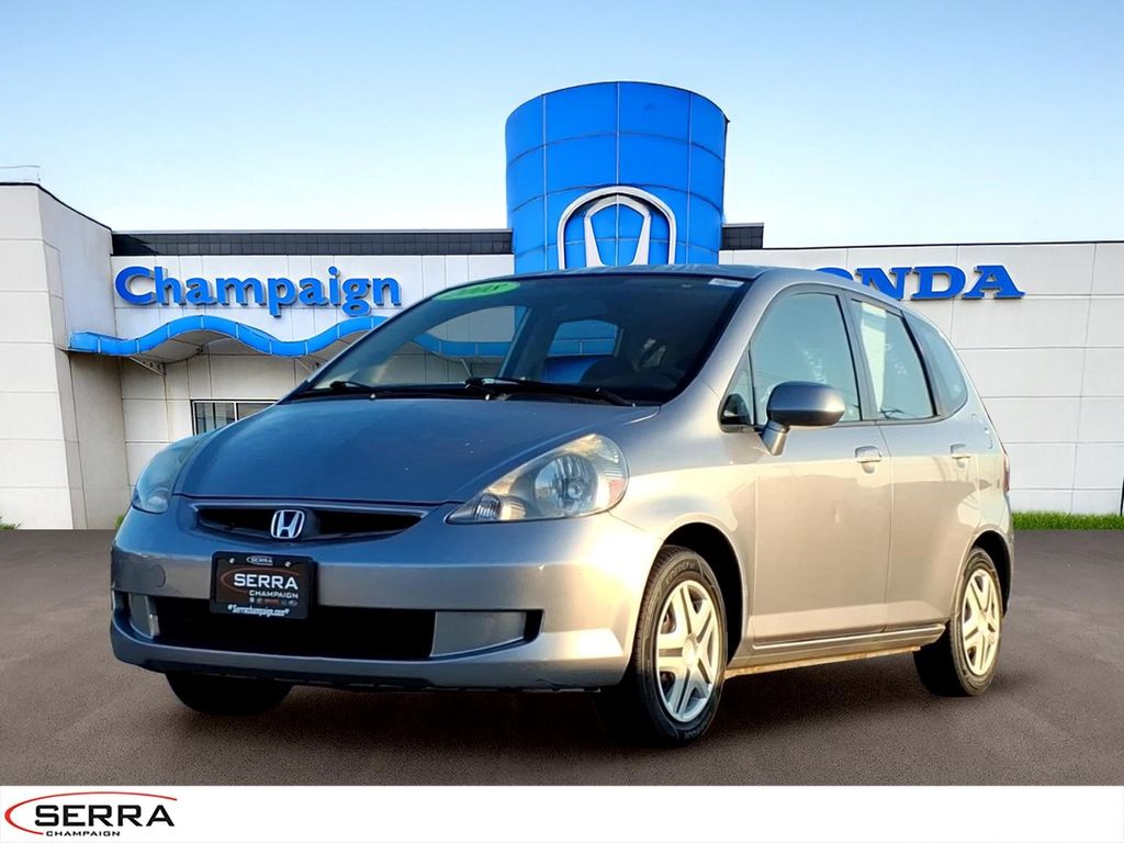 Silver 2008 Honda Fit Hatchback Front-Wheel Drive 5-Speed Manual