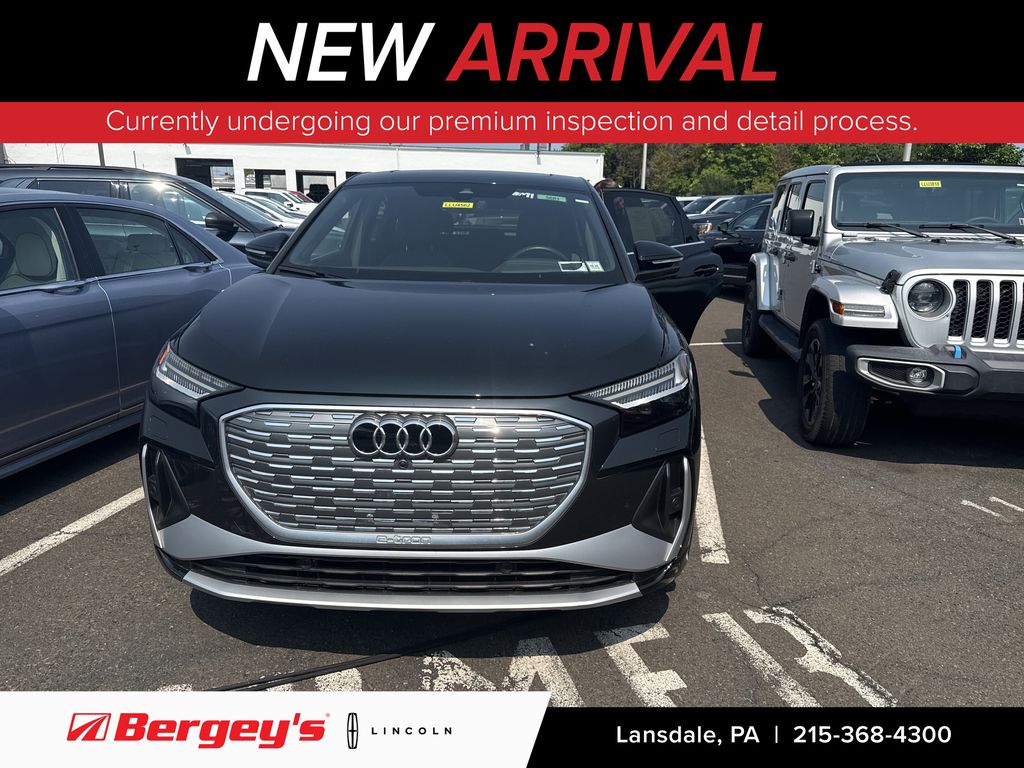 Black Metallic 2023 Audi Q4 e-tron Sportback Sedan All-Wheel Drive Automatic