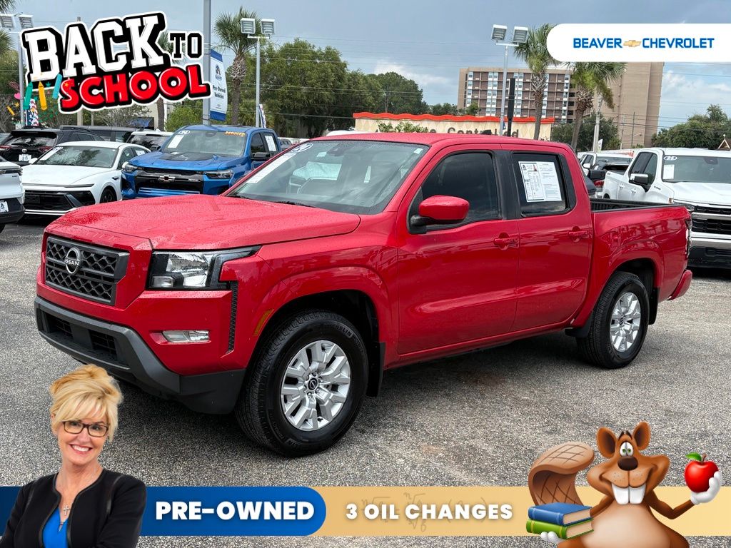 Red Alert 2024 Nissan Frontier Pickup Truck 4X2 9-Speed Automatic Overdrive
