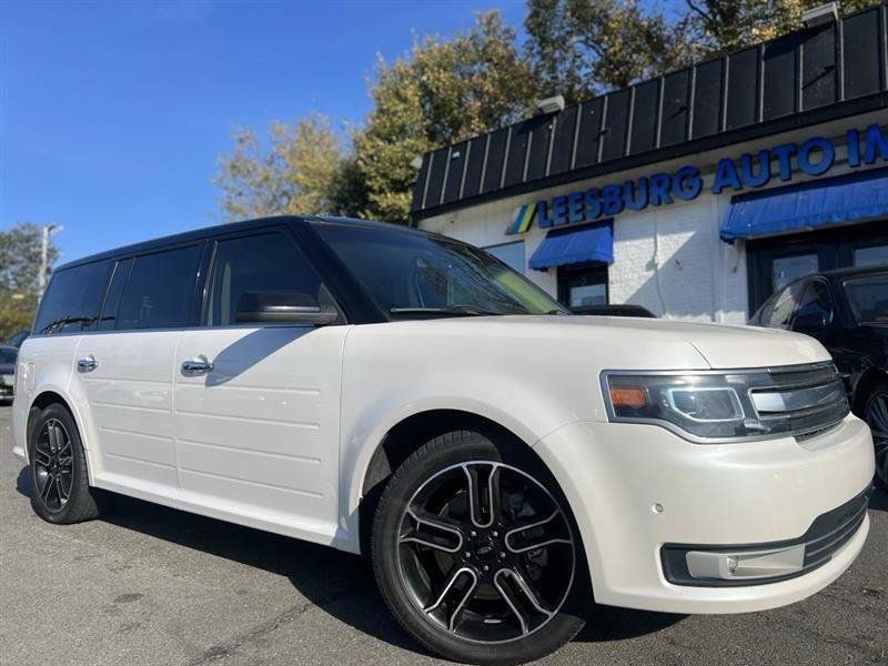 White Platinum Clearcoat Metallic 2014 Ford Flex SUV / Crossover All-Wheel Drive 6-Speed Automatic