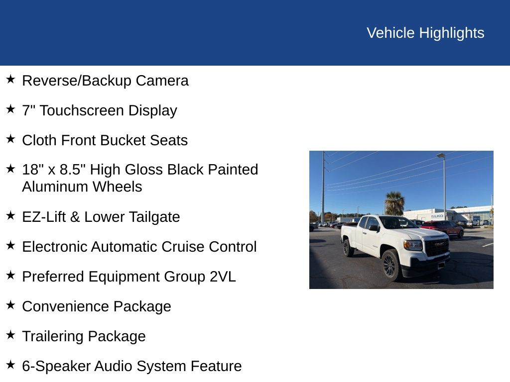 2022 GMC Canyon 2WD Elevation Standard