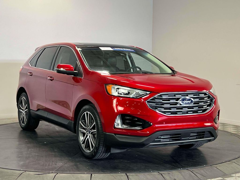 Red Metallic 2020 Ford Edge SUV / Crossover Front-Wheel Drive 8-Speed Automatic