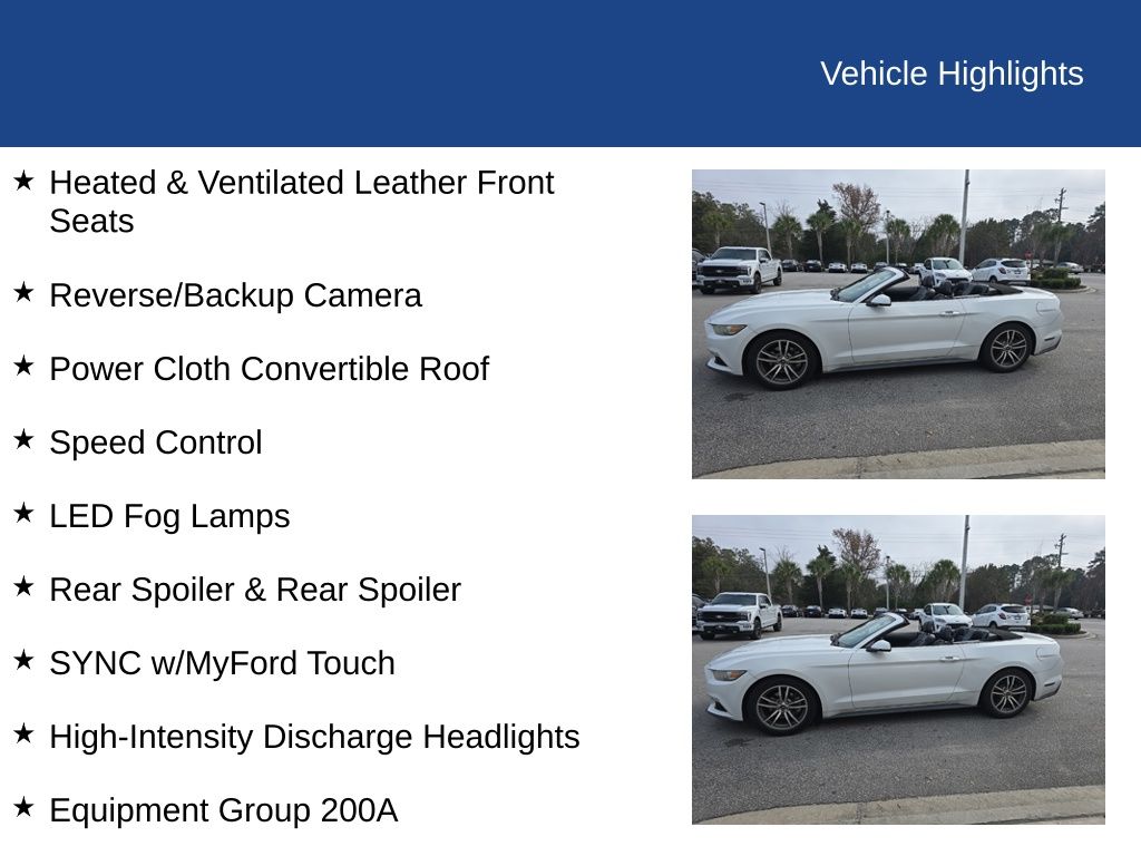 2015 Ford Mustang EcoBoost Premium