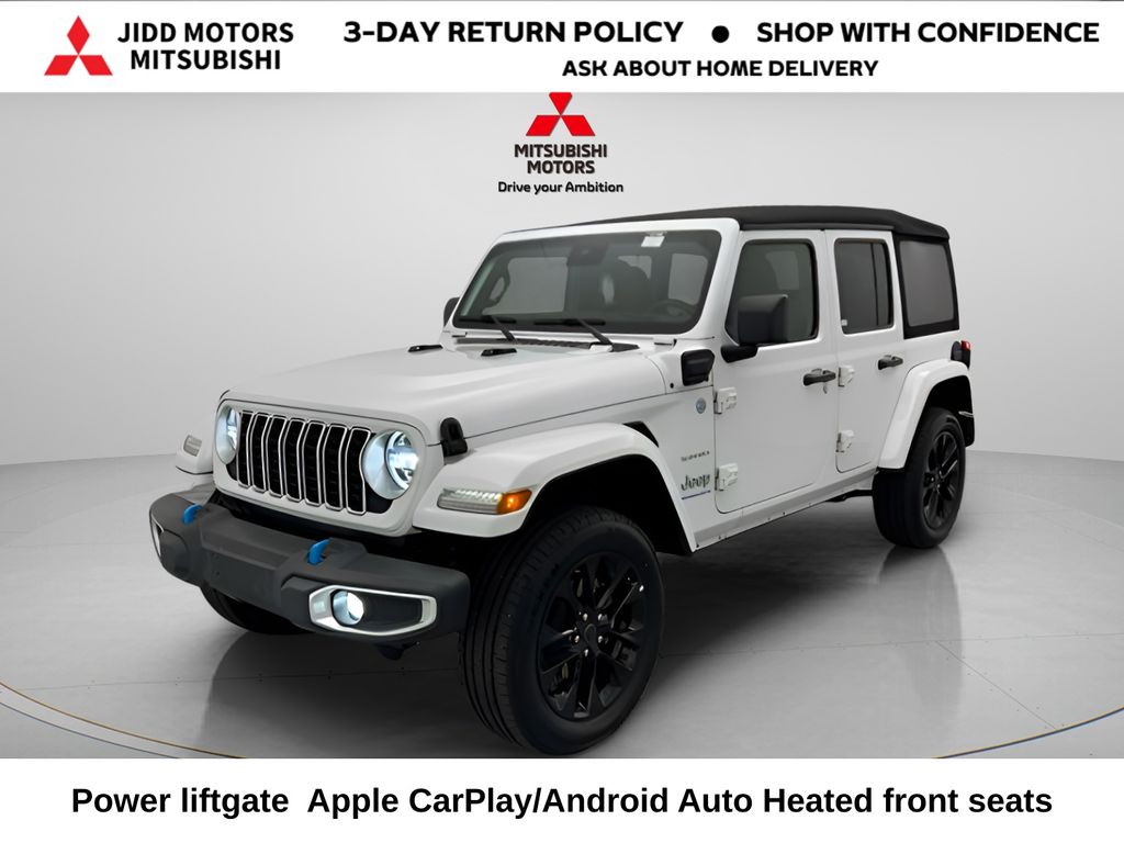 Bright White Clearcoat 2024 Jeep Wrangler 4xe Sahara 4WD SUV / Crossover Four-Wheel Drive 8-Speed Automatic