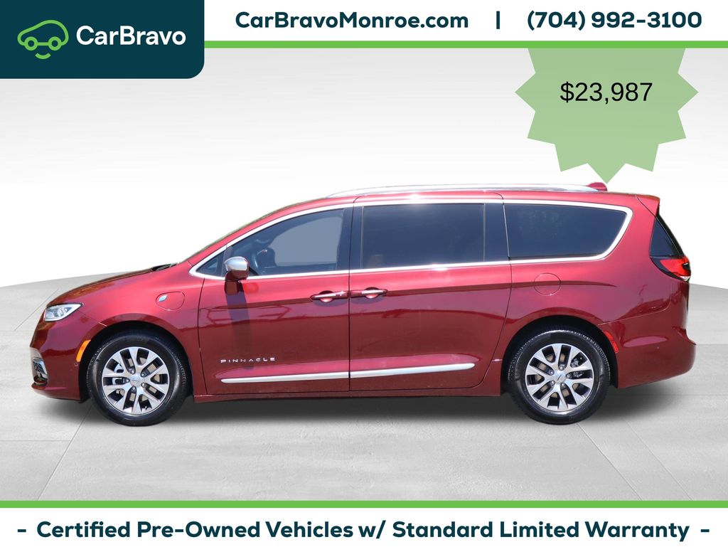 Velvet Red Pearlcoat 2021 Chrysler Pacifica Hybrid Pinnacle FWD Minivan Front-Wheel Drive Continuously Variable Transmission