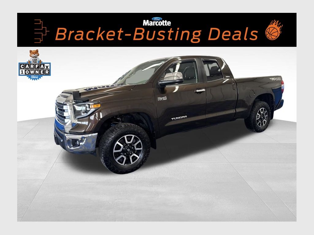 Brown 2021 Toyota Tundra Limited Double Cab 4WD Pickup Truck Four-Wheel Drive 6-Speed Automatic