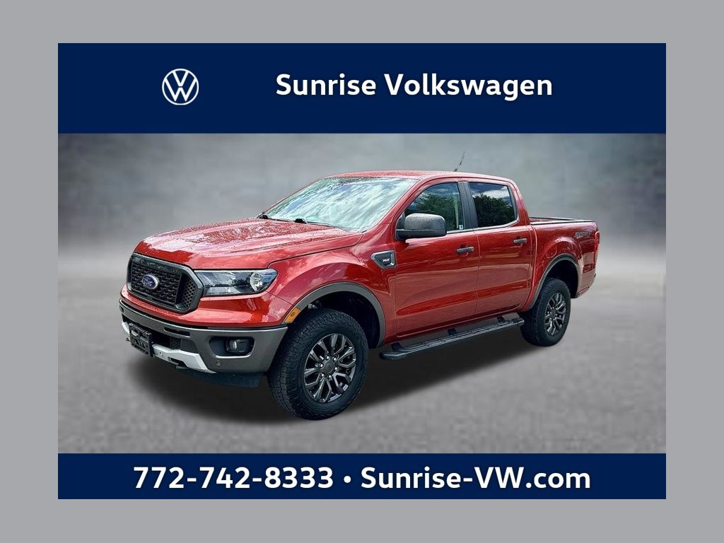 Chili Pepper Red 2019 Ford Ranger Pickup Truck Four-Wheel Drive Automatic